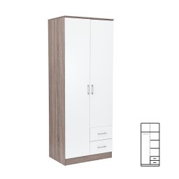 atnkov skria Miami 80x205 cm bielo-jorksk dub