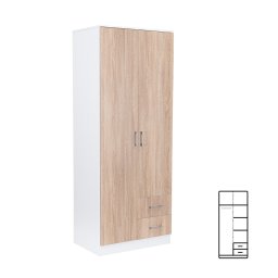 atnkov skria Miami 80x205 cm dub sonoma-biela