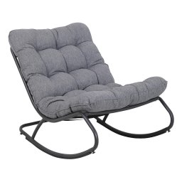 Zhradn hojdacie kreslo Vibe so sivm vankom