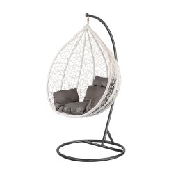 Hojdacie kreslo Havana bielo-ierne