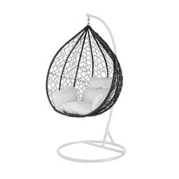 Hojdacie kreslo Havana ierno-biele