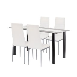 Jedlensk set Denton 4+1 bielo-siv