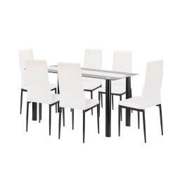 Jedlensk set Denton 6+1 bielo-ierny
