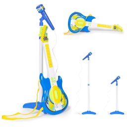 Stojan na mikrofn pre elektrick gitaru pre deti mp3 Blue