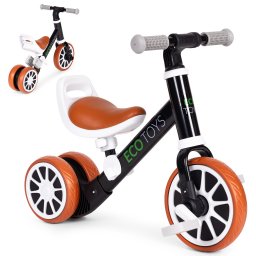 Trojkolka na jogging s pedlmi 2 v 1 ierna