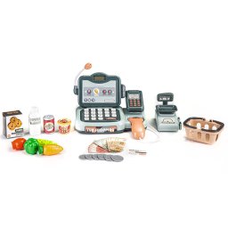 Zvuky pokladninch produktov skenera kalkulaky