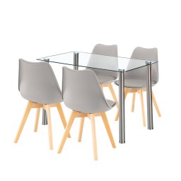 Jedlensk set Velon 4+1 bielo-siv