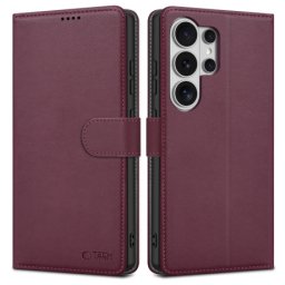 Tech-Protect Wallet knižkové puzdro na Samsung Galaxy S26 Ultra, bordové