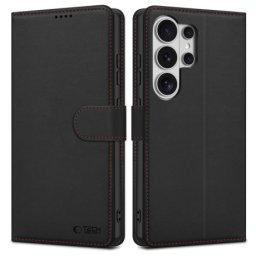 Tech-Protect Wallet knižkové puzdro na Samsung Galaxy S26 Ultra, čierne/červené