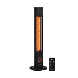 Klarstein DualisHeat infračervený ohrievač stojací | 2000 W | 15 m² | Flexibilný | 105 cm x 25 cm
