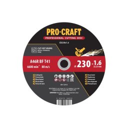 Kotúč rezný PROCRAFT 230x1,6mm