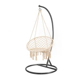 Hojdacie kreslo Cardenas so stojanom bovo-ierne