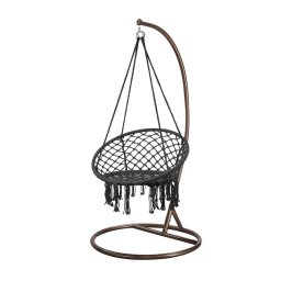 Hojdacie kreslo Cardenas so stojanom ierno-hned