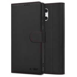 Tech-Protect Wallet knižkové puzdro na Samsung Galaxy A57 5G, čierne / červené