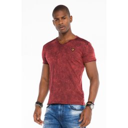Tričko Cipo & Baxx CT497 bordeaux