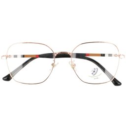 Zlaté počítačové okuliare proti modrému svetlu "Boomer"