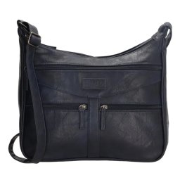 Modrá kožená kabelka cez rameno „Nemesis 2“