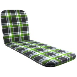 Záhradná poduška na lehátko károvaná 192x60 cm