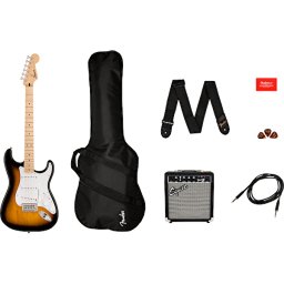 Elektrická gitara Pack Squier Sonic Stratocaster Sunburs Fender