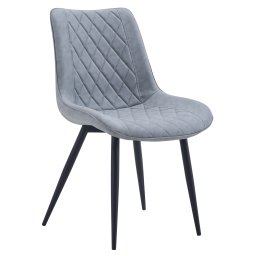 Kondela Stolička, sivá ekokoža/čierna, HARLAN