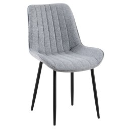Kondela Jedálenská stolička, svetlosivá/čierna, ZAJRA