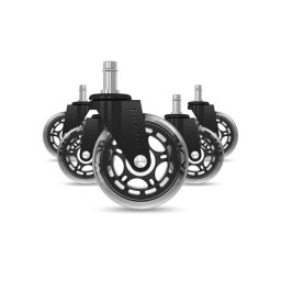 Kolieska na stoličky HUZARO Casters 2.0 Black