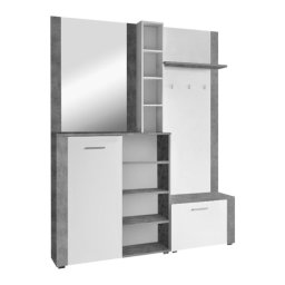 Kondela Predsieňová zostava, 150cm, biela, betón, FANDU