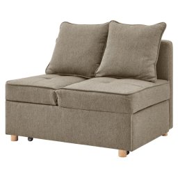 Kondela Rozkladacia pohovka, béžovohnedá látka, OSVALDO