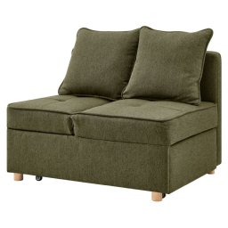 Kondela Rozkladacia pohovka, zelená látka, OSVALDO