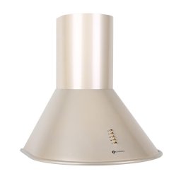 Klarstein Lumio, digestor, 60 cm, komínový, 352 m³/h, retro dizajn, nehrdzavejúca oceľ, champagne