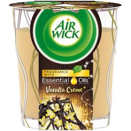 Air Wick Essential Oils Infusion White Vanilla Beans sviečka 105g