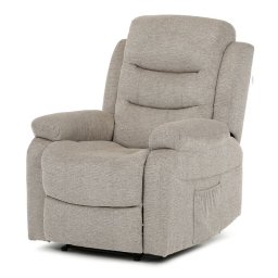 Autronic, Polohovacie kreslo, manuálne, béžové, látka, TV-4086 LAN2