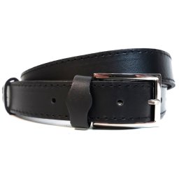 Kožený opasok čierny elegantný