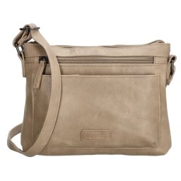 Béžová prešívaná crossbody kabelka „Nataly”