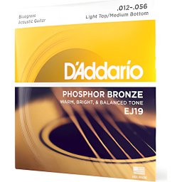 Struny na akustickú gitaru 12-56 EJ19 D´addario