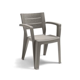 Plastov zhradn stolika Milla cappuccino