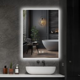 Kúpeľňové zrkadlo s LED, odmlžovaním a stmievaním 70x50 cm