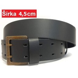 Kožený opasok dvojstrmeňový