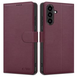 Tech-Protect Wallet knižkové puzdro na Samsung Galaxy A36 / A56 / A37 5G, bordové