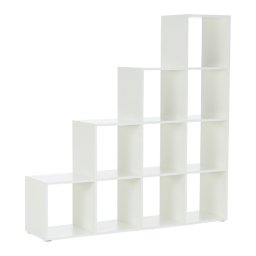 Kondela Regál pyramída, biely, DTD laminovaná, NORAH