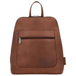 Hnedý elegantný ruksak z pravej kože „Santa Lucia“