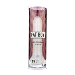 Fat Boy Checker Box - nvlek na penis - 19 cm - biely
