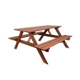Záhradný set PIKNIK z borovice a gaštanu, 180CM