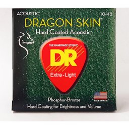 Struny na akustickú gitaru DSA-10 Dragon Skin 10-48 Coated DR Strings