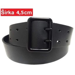 4,5 cm dvojstrmeňový opasok čierna pracka