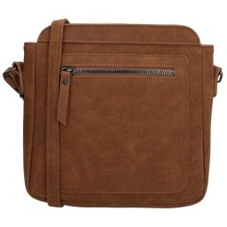Hnedá prešívaná crossbody kabelka „Diadem”
