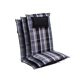 Blumfeldt Elbe, čalúnená podložka, podložka na stoličku, podložka na vyššie polohovacie kreslo, na záhradnú stoličku, Dralon, 50 × 120 × 8 cm