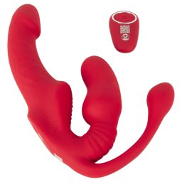 You2Toys Strapless - nasadzovac 3-ramenn vibrtor (ruov)