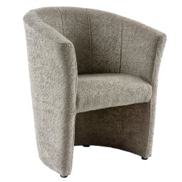 Kondela Klubové kreslo, sivobéžová Taupe látka Coral, CUBA