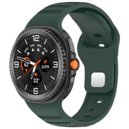 BStrap Silicone Dotline remienok na Samsung Galaxy Watch 8, green